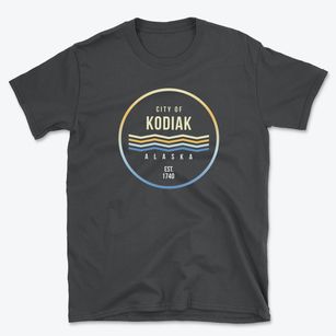 Kodiak Alaska Color Fade Basic T-Shirt