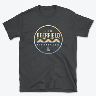 Deerfield New Hampshire Color Fade Basic T-Shirt