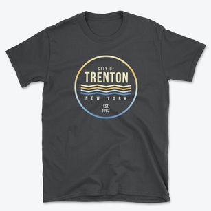 Trenton New York Color Fade Basic T-Shirt