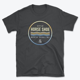 Horse Shoe North Carolina Color Fade Basic T-Shirt