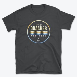 Brasher New York Color Fade Basic T-Shirt