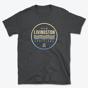 Livingston Louisiana Color Fade Basic T-Shirt