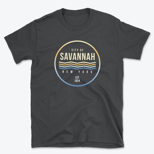 Savannah New York Color Fade Basic T-Shirt
