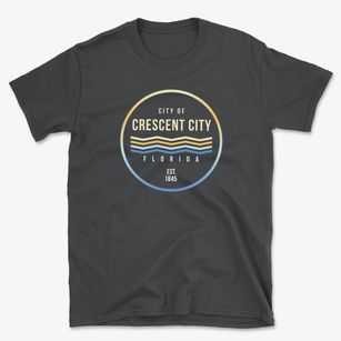 Crescent City Florida Color Fade Basic T-Shirt