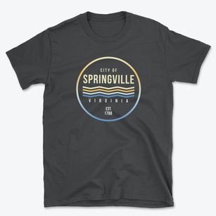 Springville Virginia Color Fade Basic T-Shirt