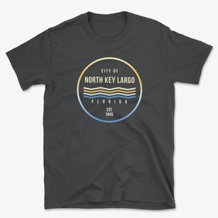 North Key Largo Florida Color Fade Basic T-Shirt