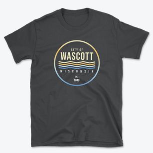 Wascott Wisconsin Color Fade Basic T-Shirt