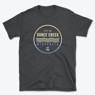 Vance Creek Wisconsin Color Fade Basic T-Shirt
