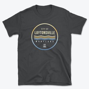 Laytonsville Maryland Color Fade Basic T-Shirt