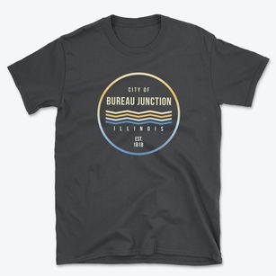 Bureau Junction Illinois Color Fade Basic T-Shirt