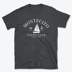 Montecito California Yacht Club Basic T-Shirt