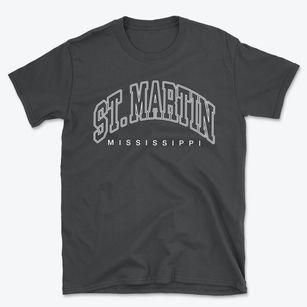 St. Martin Mississippi Inline Basic T-Shirt
