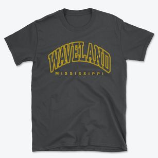 Waveland Mississippi Inline Basic T-Shirt