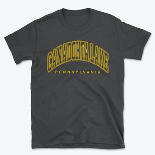 Canadohta Lake Pennsylvania Inline Basic T-Shirt