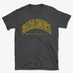 Santa Monica California Inline Basic T-Shirt