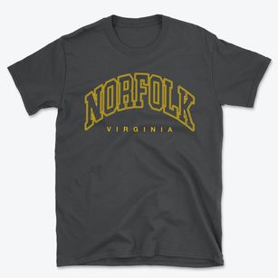 Norfolk Virginia Inline Basic T-Shirt