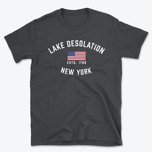 Lake Desolation New York Patriot Basic T-Shirt