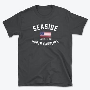 Seaside North Carolina Patriot Basic T-Shirt