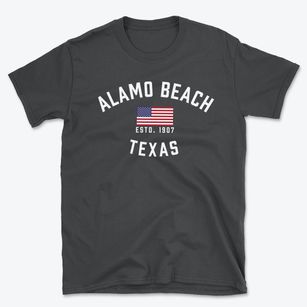 Alamo Beach Texas Patriot Basic T-Shirt