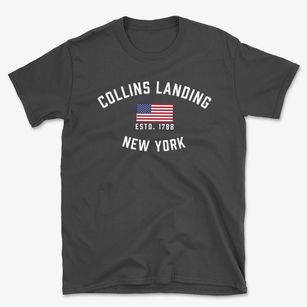 Collins Landing New York Patriot Basic T-Shirt