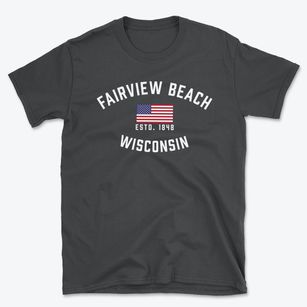 Fairview Beach Wisconsin Patriot Basic T-Shirt