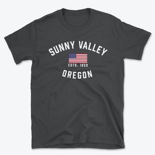 Sunny Valley Oregon Patriot Basic T-Shirt
