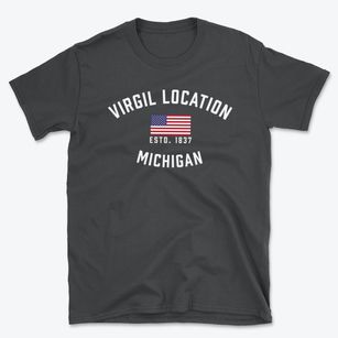 Virgil Location Michigan Patriot Basic T-Shirt