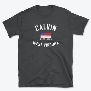Calvin West Virginia Patriot Basic T-Shirt