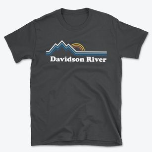 Davidson River North Carolina Mountain View Basic T-Shirt