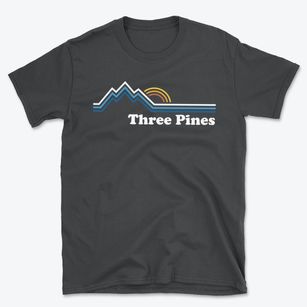 Three Pines Oregon Mountain View Basic T-Shirt