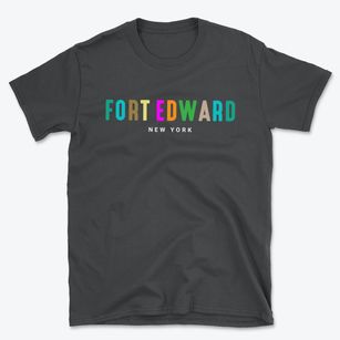 Fort Edward New York Color Pop Basic T-Shirt