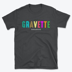 Gravette Arkansas Color Pop Basic T-Shirt