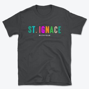 St. Ignace Michigan Color Pop Basic T-Shirt