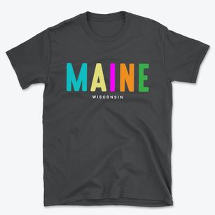 Maine Wisconsin Color Pop Basic T-Shirt