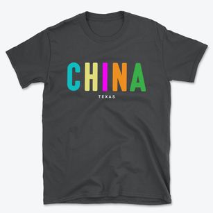 China Texas Color Pop Basic T-Shirt
