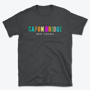 Capon Bridge West Virginia Color Pop Basic T-Shirt