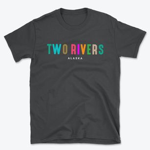 Two Rivers Alaska Color Pop Basic T-Shirt