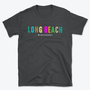 Long Beach Mississippi Color Pop Basic T-Shirt