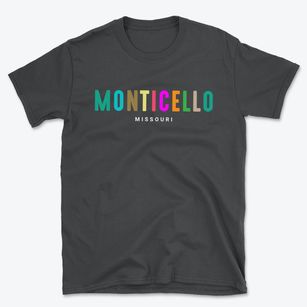 Monticello Missouri Color Pop Basic T-Shirt