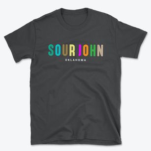 Sour John Oklahoma Color Pop Basic T-Shirt
