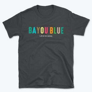 Bayou Blue Louisiana Color Pop Basic T-Shirt