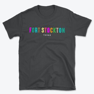 Fort Stockton Texas Color Pop Basic T-Shirt