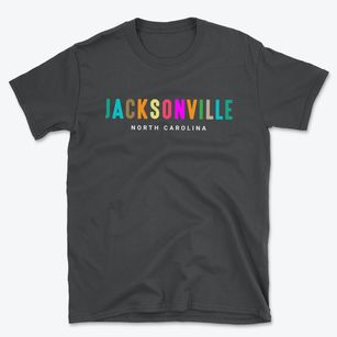 Jacksonville North Carolina Color Pop Basic T-Shirt