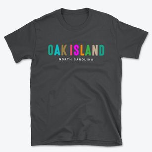 Oak Island North Carolina Color Pop Basic T-Shirt