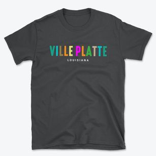 Ville Platte Louisiana Color Pop Basic T-Shirt