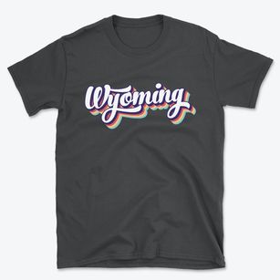  Wyoming Retro Candy Vibes Basic T-Shirt