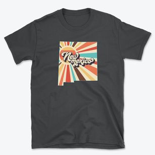  New Mexico Retro Art Basic T-Shirt