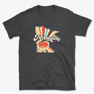  Minnesota Retro Art Basic T-Shirt