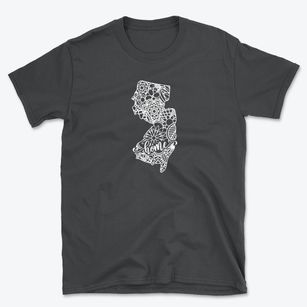  New Jersey Mandala Basic T-Shirt