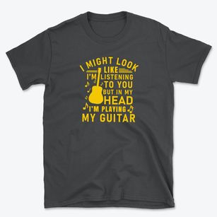   Playing My Guitar Basic T-Shirt